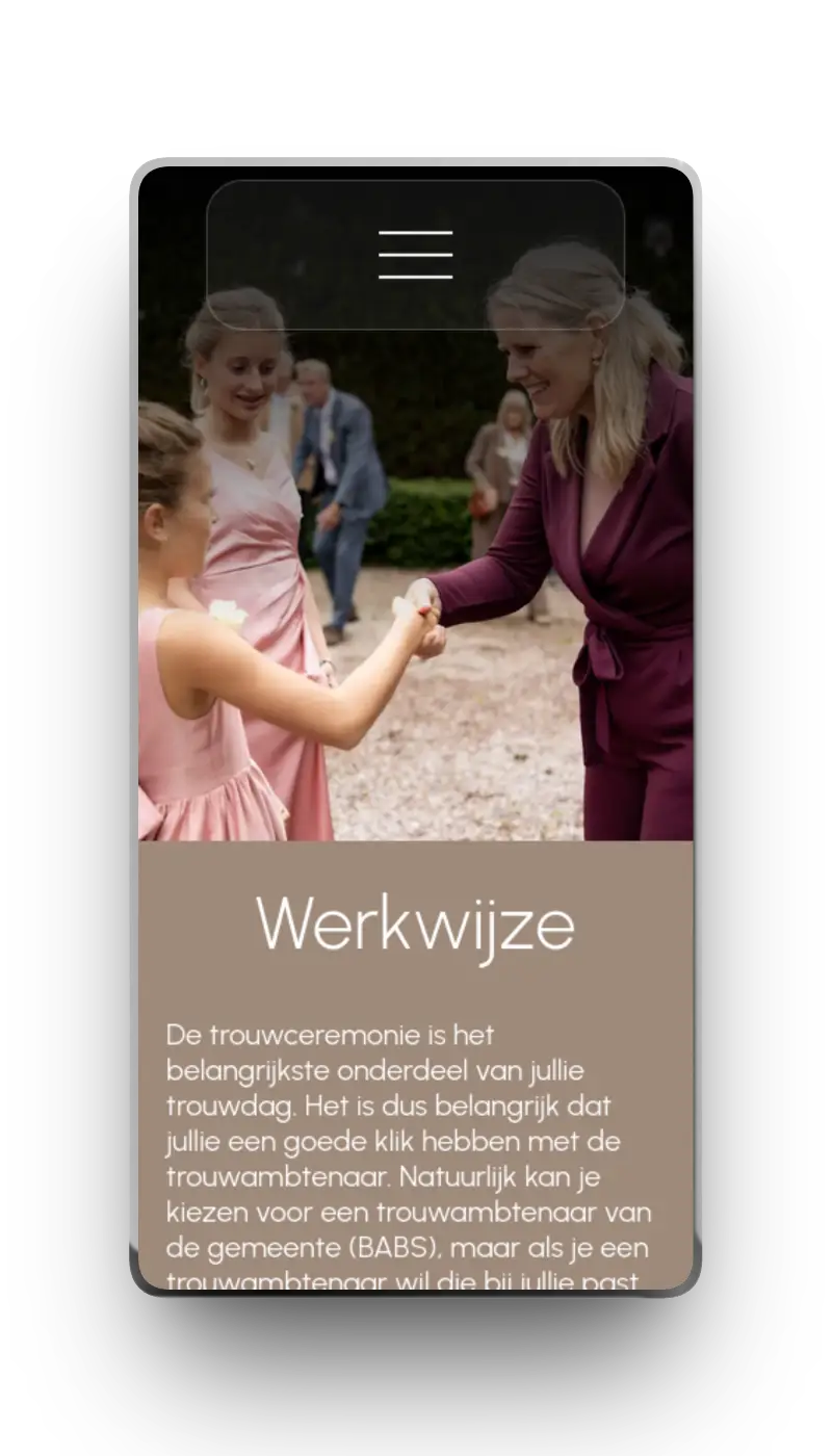 Een foto van de oude website van Marlies